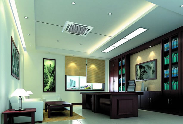 經理辦公室裝修效果圖-卓創裝飾