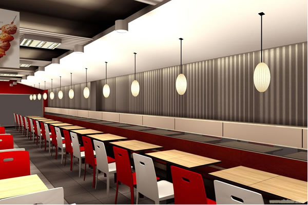餐飲店面裝修設計圖片、餐飲店裝修效果圖、餐飲店裝修案例